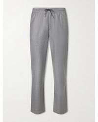 Sease - Summer Mindset Straight-Leg Virgin Wool Drawstring Trousers - Lyst