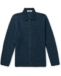 Inis Meáin - Breidin Merino Wool And Cashmere-blend Shirt Jacket - Lyst