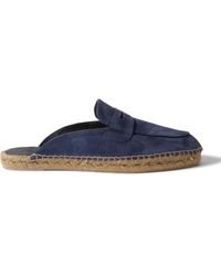 Castañer - Nando Suede Backless Espadrilles - Lyst
