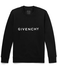 Givenchy - Logo-print Cotton-jersey Sweatshirt - Lyst