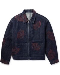 Dries Van Noten - Embroidered Denim Jacket - Lyst