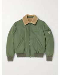 Moncler - Maulevrier Reversible Plush And Shell Bomber Jacket - Lyst