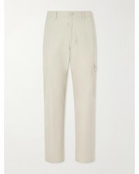 Stone Island - Ghost Straight-Leg Logo-Appliquéd All-Weather Cotton-Canvas Chinos - Lyst