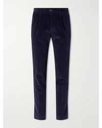 Slowear - Incotex Straight-leg Stretch Cotton-corduroy Trousers - Lyst