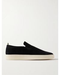 Officine Creative - Suede Slip-on Sneakers - Lyst