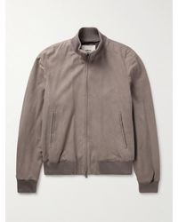 Altea - Lennox Suede Bomber Jacket - Lyst