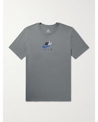 Nike - T-shirt slim-fit in jersey di cotone con ricamo e logo stampato Connect - Lyst