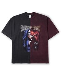 Vetements - Cradle Of Filth Oversized Panelled Printed Cotton-Jersey T-Shirt - Lyst