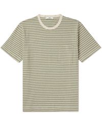 MR P. - Striped Organic Cotton-jersey T-shirt - Lyst