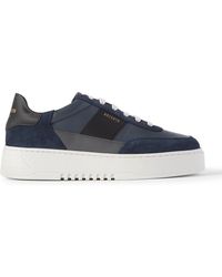 Axel Arigato - Orbit Vintage Suede-trimmed Leather Sneakers - Lyst