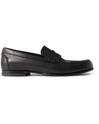 dunhill - Heddon Flex Leather Penny Loafers - Lyst