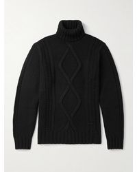 Brunello Cucinelli - Intarsia Cashmere Rollneck Sweater - Lyst