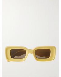 Loewe - Anagram Rectangular-frame Acetate Sunglasses - Lyst