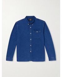 RRL - Button-down Collar Cotton Oxford Shirt - Lyst