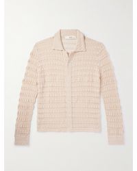 Séfr - Camicia in cotone crochet con collo alla francese Yasu - Lyst