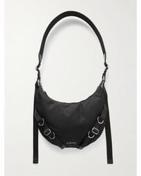 Givenchy - Voyou Buckled Webbing-trimmed Padded Nylon Messenger Bag - Lyst