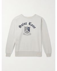 SAINT Mxxxxxx - Logo-Print Cotton-Jersey Sweatshirt - Lyst