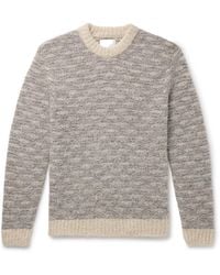 NN07 - Zackarias 6653 Striped Brushed Alpaca-Blend Sweater - Lyst