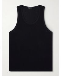 Tom Ford - Open-knit Cotton Tank Top - Lyst