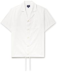 Noah - Camp-collar Cotton-poplin Shirt - Lyst