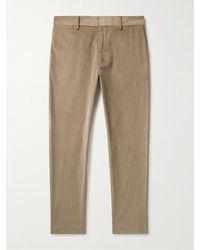 Paul Smith - Slim-fit Straight-leg Cotton-blend Corduroy Trousers - Lyst