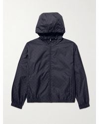 Gucci - Gg Logo-Jacquard Shell Hooded Jacket - Lyst
