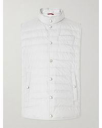 Brunello Cucinelli - Quilted Shell Down Gilet - Lyst