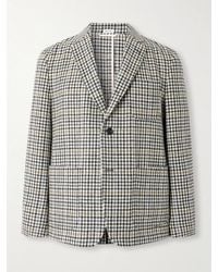 Thom Browne - Unstrukturiertes Sakko aus kariertem Woll-Tweed mit Hahnentrittmuster - Lyst