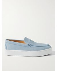 Christian Louboutin - Paqueboat Suede Boat Shoes - Lyst