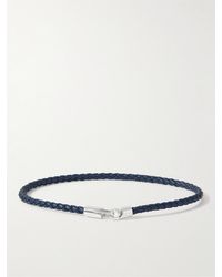 Miansai - Cruz Silver And Leather Bracelet - Lyst