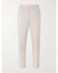 Paul Smith - Straight-Leg Linen And Wool-Blend Trousers - Lyst
