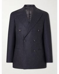 J. Mueser - Waverly Double-breasted Virgin Wool Suit Jacket - Lyst