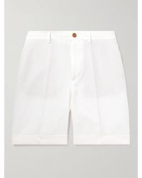 Brunello Cucinelli - Straight-leg Linen Bermuda Shorts - Lyst