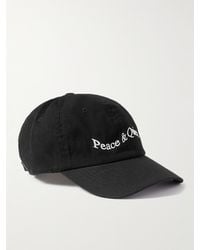 Museum of Peace & Quiet - Wordmark Logo-embroidered Cotton-twill Baseball Cap - Lyst
