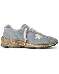 Golden Goose - Running Dad Distressed Rubber And Leather-trimmed Mesh And Suede Sneakers - Lyst