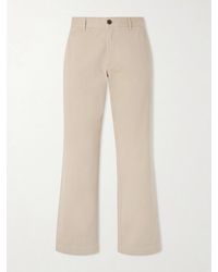 Portuguese Flannel - Labura Straight-Leg Organic Cotton-Twill Trousers - Lyst
