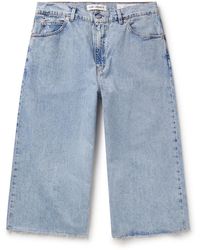 Our Legacy - Wide-leg Cropped Frayed Jeans - Lyst