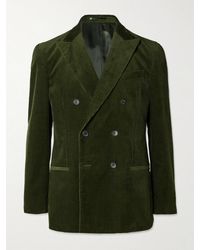 MR P. - Slim-Fit Double-Breasted Cotton And Cashmere-Blend Corduroy Tuxedo Jacket - Lyst