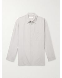 Amomento - Striped Tencel Lyocell And Cotton-Blend Shirt - Lyst