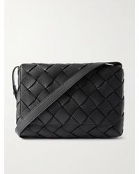 Bottega Veneta - Large Diago Intrecciato Full-grain Leather Messenger Bag - Lyst