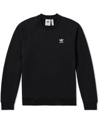 adidas Originals - Essential Logo-embroidered Cotton-blend Jersey Sweatshirt - Lyst