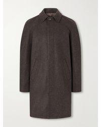 A.P.C. - Auster Brushed Wool-Blend Coat - Lyst