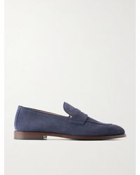 Brunello Cucinelli - Flex Suede Penny Loafers - Lyst