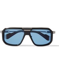 Jacques Marie Mage - Donohu Aviator-style Silver-tone And Acetate Sunglasses - Lyst