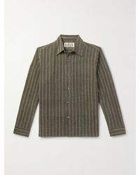 Kartik Research - Box Striped Cotton Shirt - Lyst