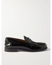 Christian Louboutin - Patent-leather Penny Loafers - Lyst