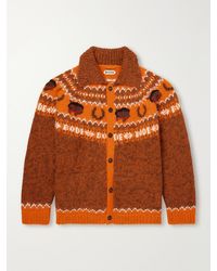 Bode - Corral Intarsia-Knit Alpaca-Blend Cardigan - Lyst