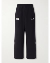 Balenciaga - Nba Wide-leg Logo-embroidered Cotton-jersey Sweatpants - Lyst