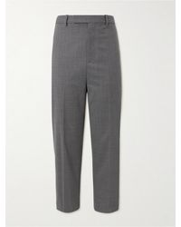 Nili Lotan - Tel Aviv Tapered Cropped Virgin Wool-Twill Trousers - Lyst