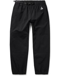 Nike - Acg Tapered Logo-embroidered Belted Shell Trousers - Lyst